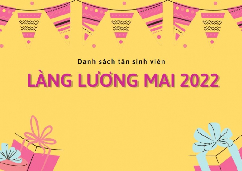 Danh sách đậu Đại học - Cao đẳng thôn Lương Mai năm 2022
