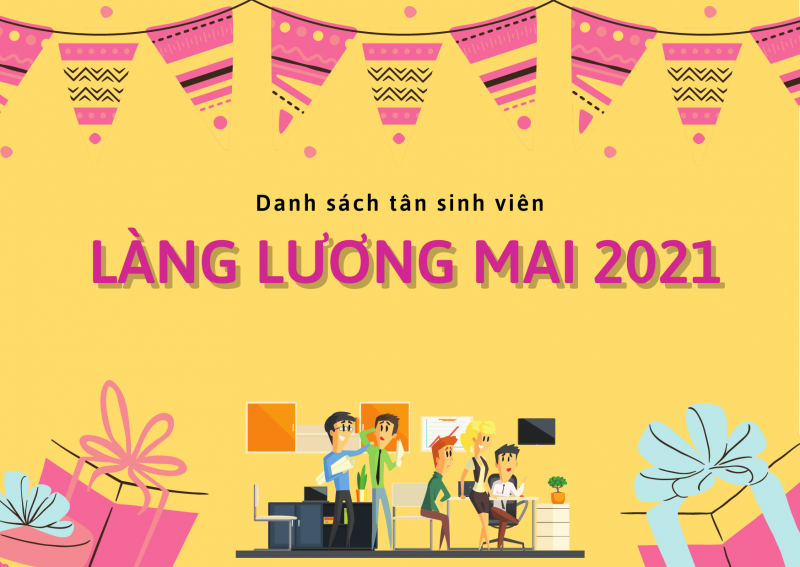 Danh sách tân sinh viên năm 2021