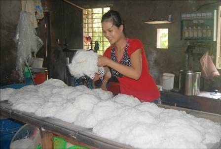 Vui với làng bún Vân Cù